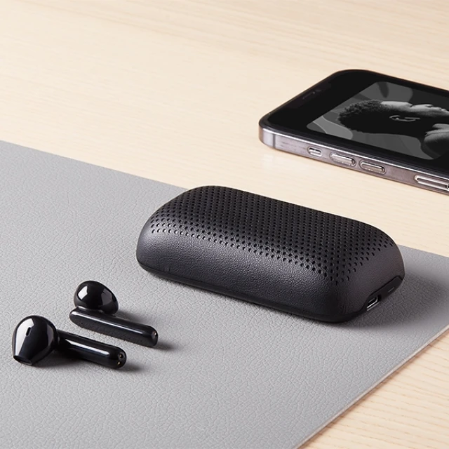 Наушники беспроводные Lexon Speakerbuds с Bluetooth динамиком Black (LA127N)