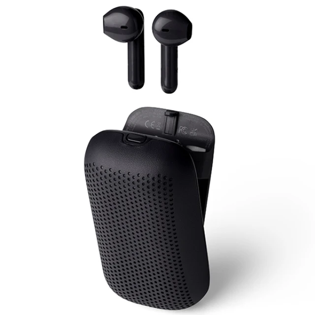 Наушники беспроводные Lexon Speakerbuds с Bluetooth динамиком Black (LA127N)
