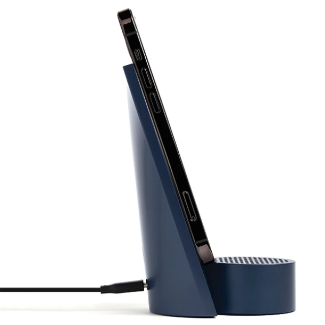 Бездротова зарядка Lexon City Energy Pro 10W з Bluetooth-колонкою Navy (LD145DB)