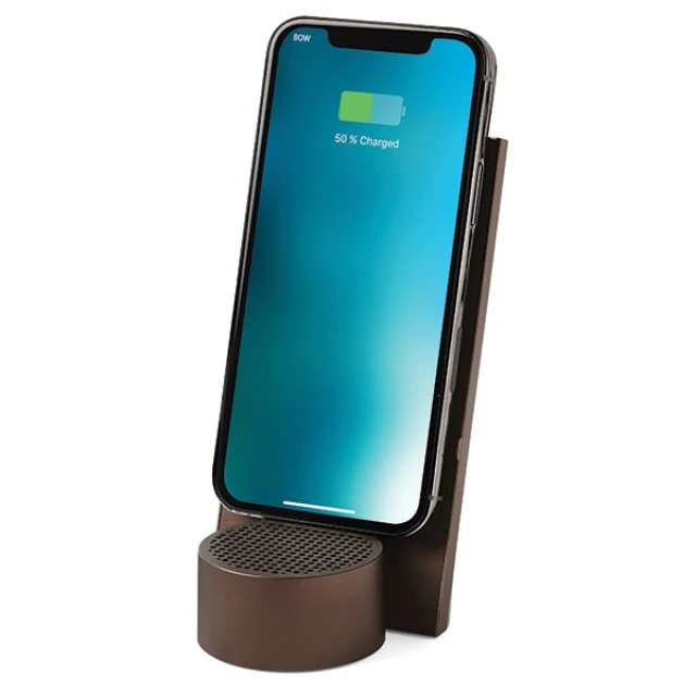 Беспроводная зарядка Lexon City Energy Pro 10W с колонкой Brown (LD145BZ)
