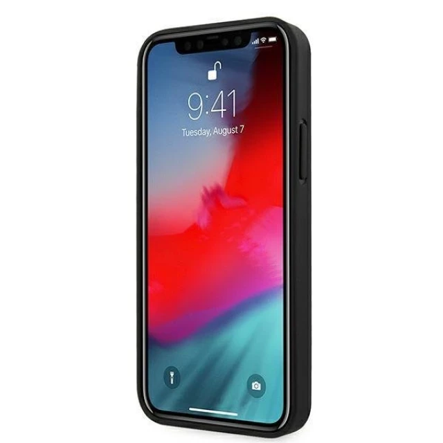 Чохол Guess Saffiano Vintage Script для iPhone 12 Pro Max Black (GUHCP12LRSAVSBK)