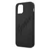 Чохол Guess Saffiano Vintage Script для iPhone 12 Pro Max Black (GUHCP12LRSAVSBK)