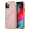 Чехол Guess Saffiano Vintage Script для iPhone 12 Pro Max Pink (GUHCP12LRSAVSRG)