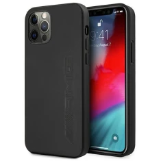 Чохол Mercedes для iPhone 12 Pro Max Leather Hot Stamped Black (AMHCP12LDOLBK)