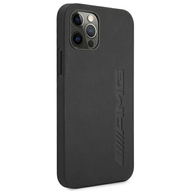 Чохол Mercedes для iPhone 12 Pro Max Leather Hot Stamped Black (AMHCP12LDOLBK)