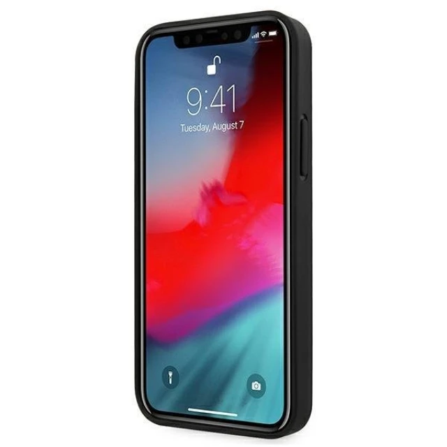 Чохол Mercedes для iPhone 12 Pro Max Leather Hot Stamped Black (AMHCP12LDOLBK)
