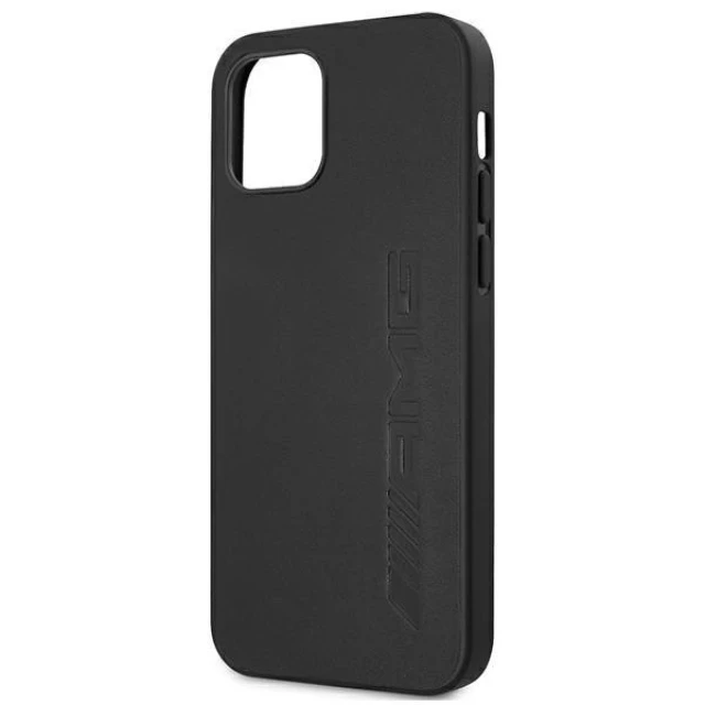 Чохол Mercedes для iPhone 12 Pro Max Leather Hot Stamped Black (AMHCP12LDOLBK)
