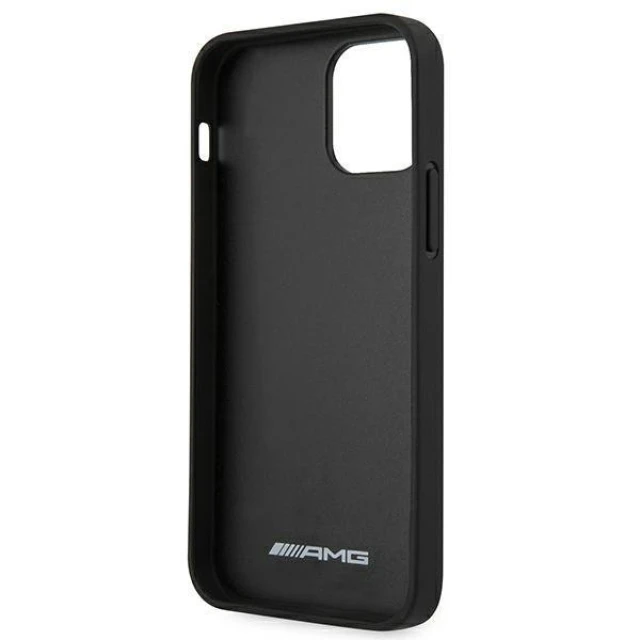 Чохол Mercedes для iPhone 12 Pro Max Leather Hot Stamped Black (AMHCP12LDOLBK)