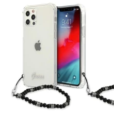 Чохол Guess Black Pearl для iPhone 12 | 12 Pro Transparent (GUHCP12MKPSBK)
