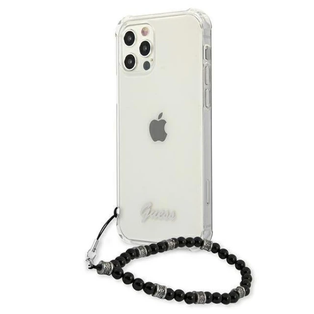 Чохол Guess Black Pearl для iPhone 12 | 12 Pro Transparent (GUHCP12MKPSBK)