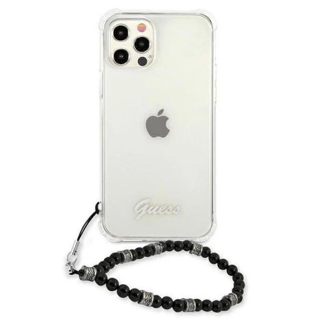 Чохол Guess Black Pearl для iPhone 12 | 12 Pro Transparent (GUHCP12MKPSBK)