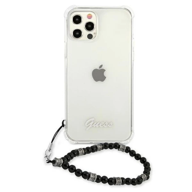 Чохол Guess Black Pearl для iPhone 12 Pro Max Transparent (GUHCP12LKPSBK)