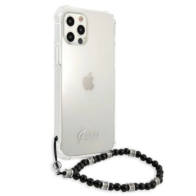 Чохол Guess Black Pearl для iPhone 12 Pro Max Transparent (GUHCP12LKPSBK)