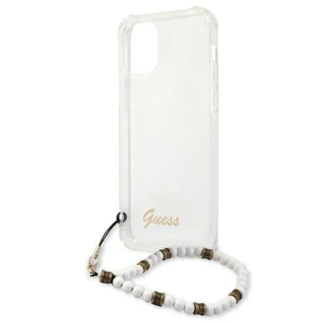 Чохол Guess White Pearl для iPhone 12 | 12 Pro Transparent (GUHCP12MKPSWH)