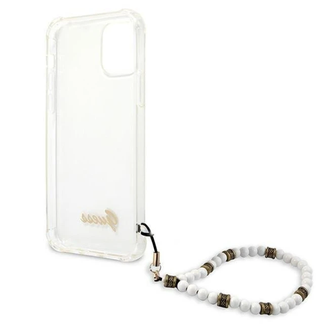 Чохол Guess White Pearl для iPhone 12 | 12 Pro Transparent (GUHCP12MKPSWH)