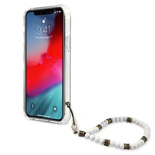 Чохол Guess White Pearl для iPhone 12 Pro Max Transparent (GUHCP12LKPSWH)