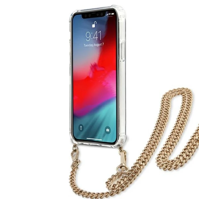 Чохол Guess Gold Strap для iPhone 12 Pro Max Leopard (GUHCP12LKCLEO)