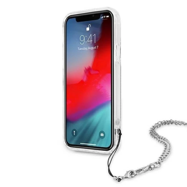 Чохол Guess Peony Chain Collection для iPhone 12 Pro Max Silver (GUHCP12LKSPESI)