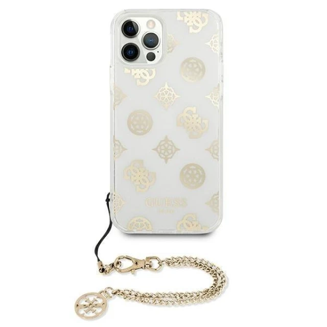 Чехол Guess Peony Chain Collection для iPhone 12 Pro Max Gold (GUHCP12LKSPEGO)