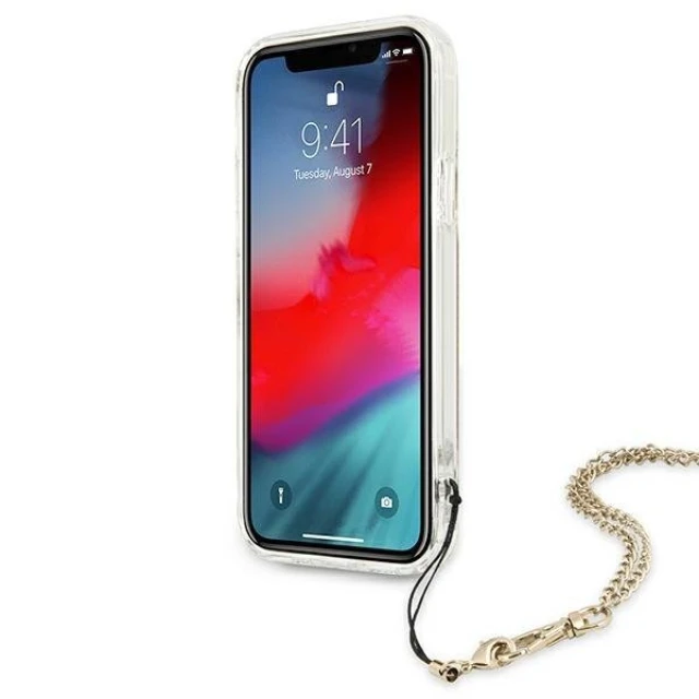 Чехол Guess Peony Chain Collection для iPhone 12 Pro Max Gold (GUHCP12LKSPEGO)