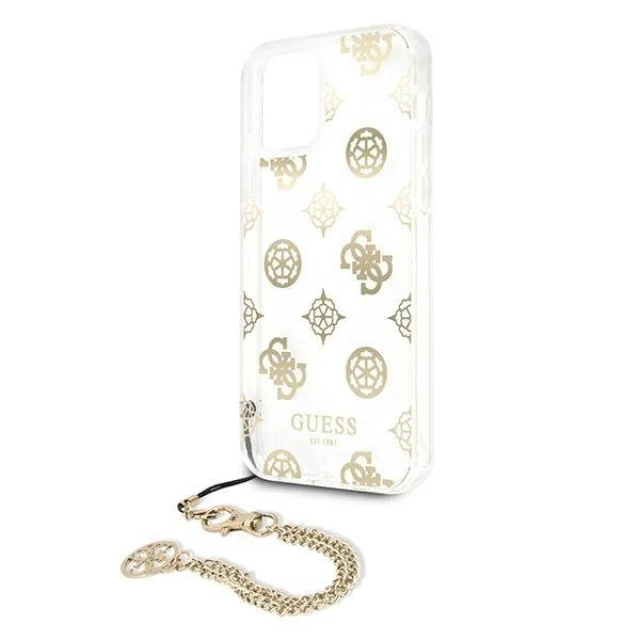 Чехол Guess Peony Chain Collection для iPhone 12 Pro Max Gold (GUHCP12LKSPEGO)