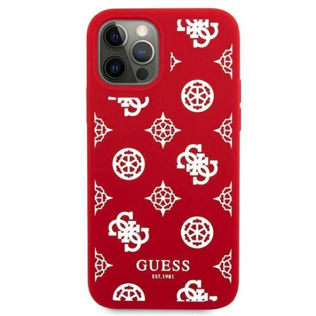 Чохол Guess Peony Collection для iPhone 12 Pro Max Red (GUHCP12LLSPEWRE)