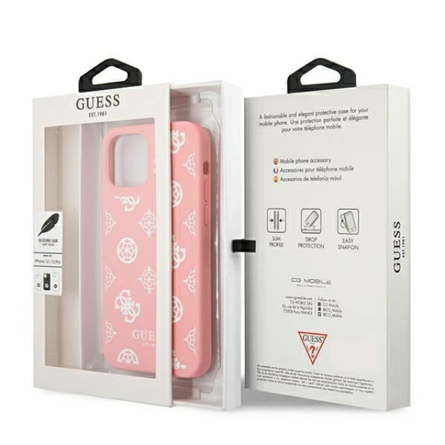 Чохол Guess Peony Collection для iPhone 12 Pro Max Pink (GUHCP12LLSPEWPI)