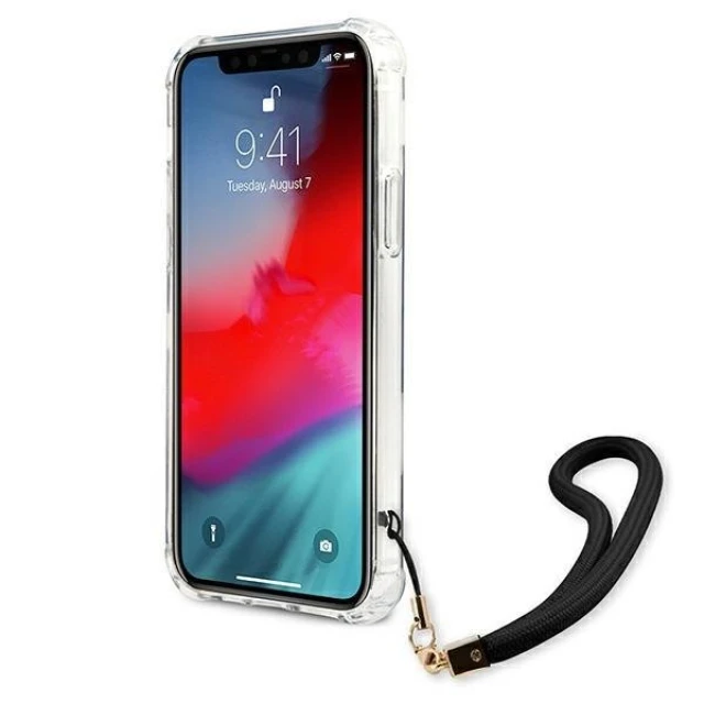 Чохол Guess Camo Strap Collection для iPhone 12 | 12 Pro Black (GUHCP12MKSARBK)