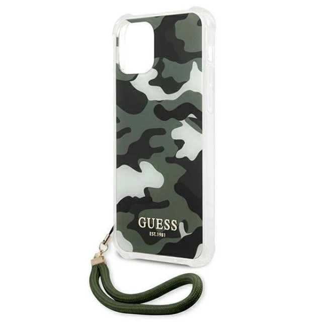 Чохол Guess Camo Strap Collection для iPhone 12 | 12 Pro Green (GUHCP12MKSARKA)