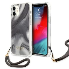 Чохол Guess Marble Collection для iPhone 12 mini Grey (GUHCP12SKSMAGR)
