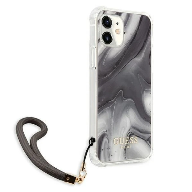Чохол Guess Marble Collection для iPhone 12 mini Grey (GUHCP12SKSMAGR)