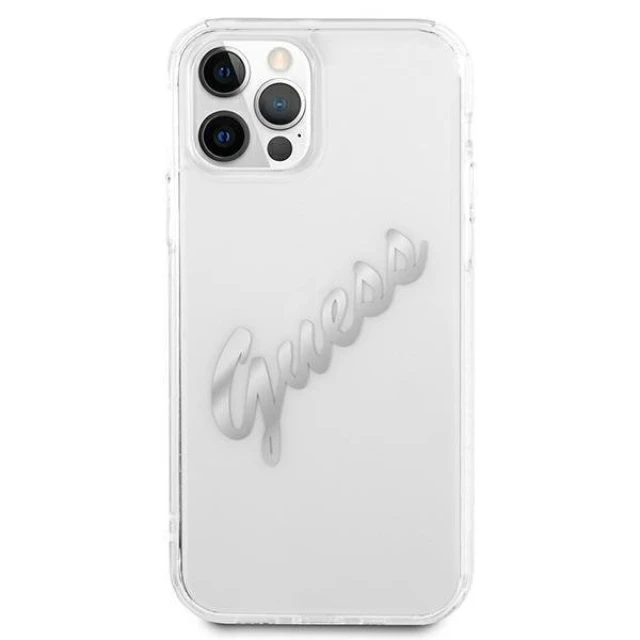 Чохол Guess Vintage Script для iPhone 12 | 12 Pro Transparent (GUHCP12MKTRSVSI)