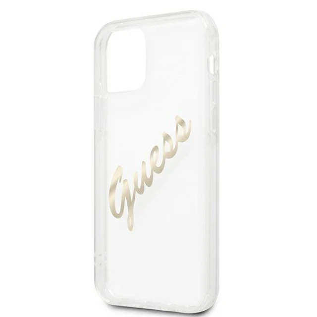 Чохол Guess Vintage Script для iPhone 12 Pro Max Transparent (GUHCP12LKTRSVGO)