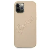 Чохол Guess Saffiano Vintage Script для iPhone 12 | 12 Pro Gold (GUHCP12MRSAVSLG)