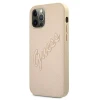 Чохол Guess Saffiano Vintage Script для iPhone 12 Pro Max Gold (GUHCP12LRSAVSLG)