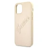 Чохол Guess Saffiano Vintage Script для iPhone 12 Pro Max Gold (GUHCP12LRSAVSLG)