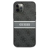 Чохол Guess 4G Stripe для iPhone 12 Pro Max Grey (GUHCP12L4GDGR)