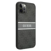 Чохол Guess 4G Stripe для iPhone 12 Pro Max Grey (GUHCP12L4GDGR)