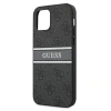 Чохол Guess 4G Stripe для iPhone 12 Pro Max Grey (GUHCP12L4GDGR)