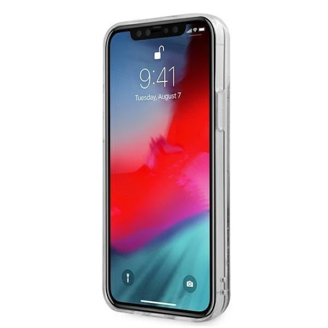 Чохол Guess 4G Big Liquid Glitter для iPhone 12 Pro Max Silver (GUHCP12LLG4GSI)