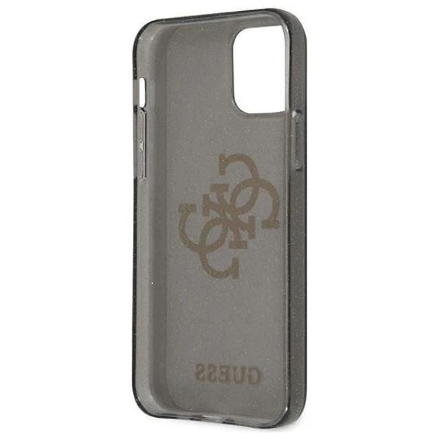 Чехол Guess Glitter 4G Big Logo для iPhone 12 Pro Max Black (GUHCP12LPCUGL4GBK)