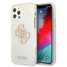Чохол Guess Glitter 4G Big Logo для iPhone 12 Pro Max Transparent (GUHCP12LPCUGL4GTR)
