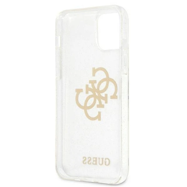 Чехол Guess Glitter 4G Big Logo для iPhone 12 Pro Max Transparent (GUHCP12LPCUGL4GTR)