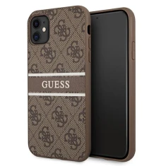 Чохол Guess 4G Stripe для iPhone 11 Brown (GUHCN614GDBR)
