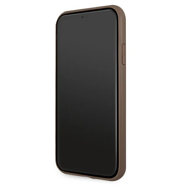 Чохол Guess 4G Stripe для iPhone 11 Brown (GUHCN614GDBR)
