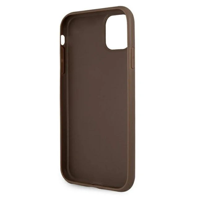 Чохол Guess 4G Stripe для iPhone 11 Brown (GUHCN614GDBR)