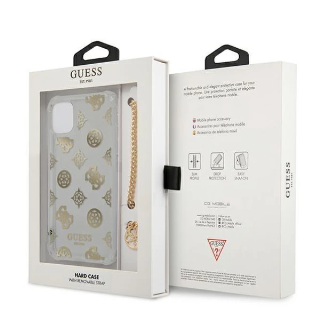 Чехол Guess Peony Chain Collection для iPhone 11 Pro Gold (GUHCN58KSPEGO)
