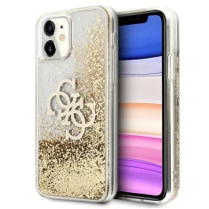 Чохол Guess 4G Big Liquid Glitter для iPhone 11 Gold (GUHCN61LG4GGO)