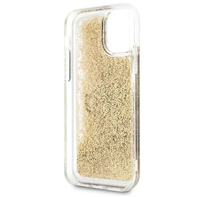 Чохол Guess 4G Big Liquid Glitter для iPhone 11 Gold (GUHCN61LG4GGO)