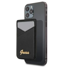 Магнітний гаманець Guess Saffiano Black with MagSafe (GUWMSSASLBK)